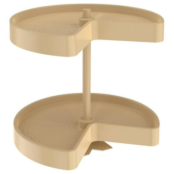 Rev-A-Shelf Ld-2472-18Bm-1 Lazy Daisy Polymer Double 2 Shelf 18" Kidney Shaped Bottom