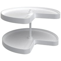 Rev-A-Shelf Ld-2472-28Bm-1 Lazy Daisy Polymer Double 2 Tier 28" Kidney Ribbed Lazy Susan