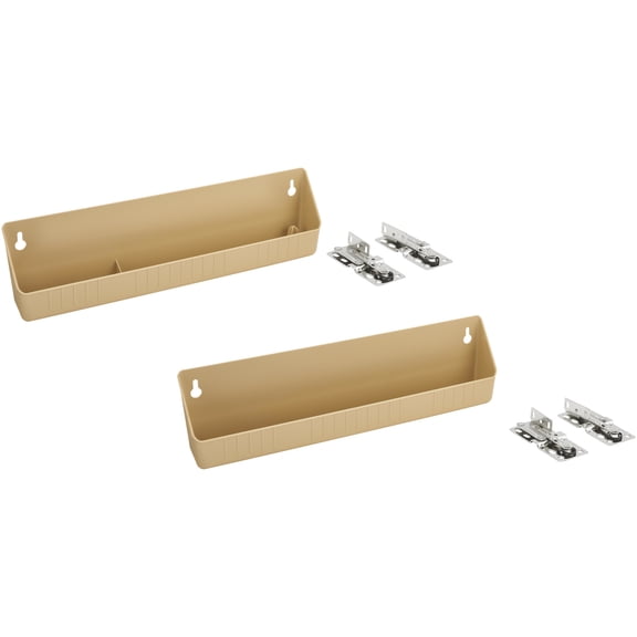 Rev-A-Shelf LD-6572-14-15-1 Lazy Daisy Set Of (2) 14" Polymer Deluxe Tip Out Trays -