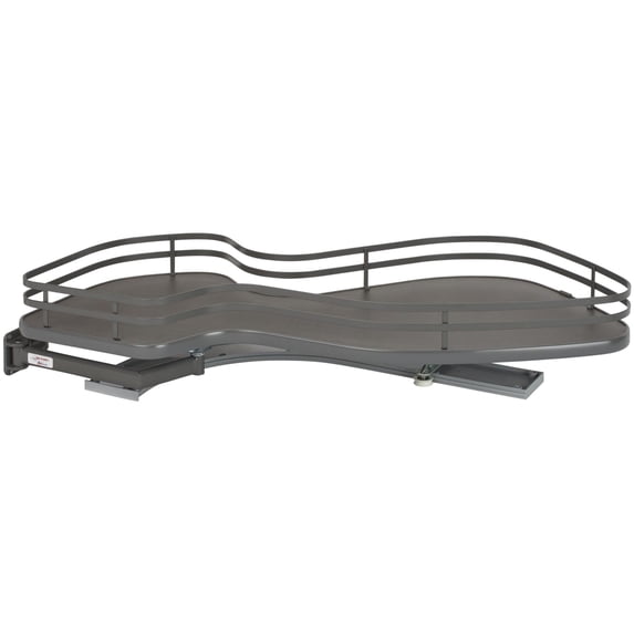Rev-A-Shelf 5371-15-FOG-L Contemporary 33" Slide Out Pivot Cloud Lazy Susan Blind Corner