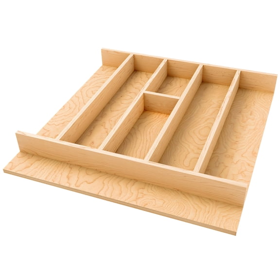 Rev-A-Shelf Natural Maple Right Size Utensil Drawer Insert, 19-1/4"x19-1/2"