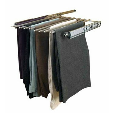 Rev-A-Shelf PSC-3014CR 30" Closet Pullout Pant Rack for 16 Pairs, Chrome