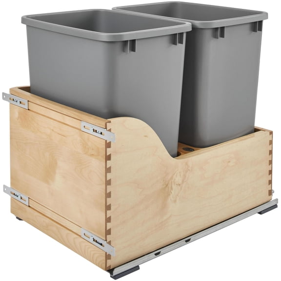 Rev-A-Shelf Plastic 8.75 Gallon Pull Out Trash Can