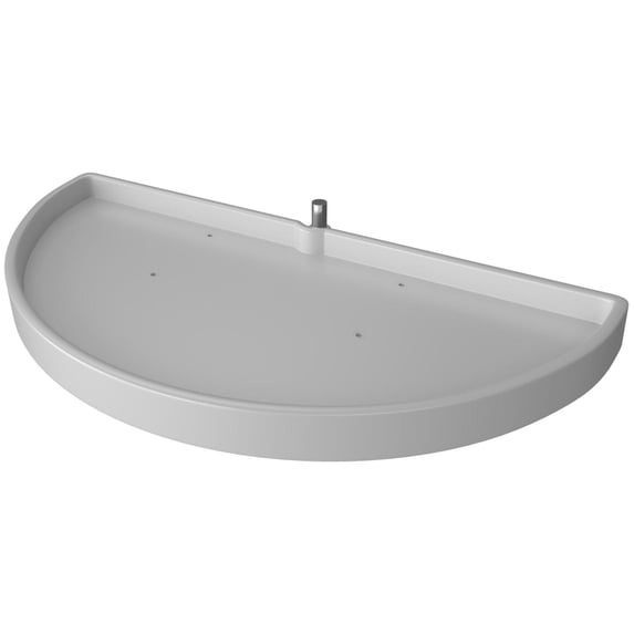 Rev-A-Shelf 6881-39-11-52 Classic 1 Shelf 39" Half Moon Pivot And Slide Lazy Susan For