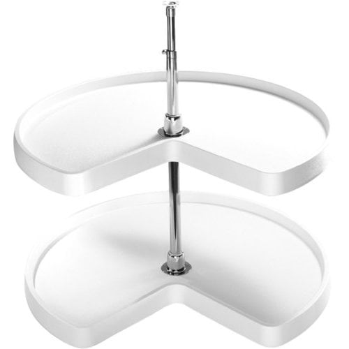 Rev-A-Shelf 6471-32-52 Classic 32" Polymer Kidney 1-Shelf Lazy Susan Shelf For Corner Base