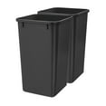 thumbnail image 1 of Rev-A-Shelf 27 qt. Replacement Waste Container for Rev-A-Shelf Pullouts, Black, 2-pack, 1 of 12