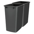 thumbnail image 1 of Rev-A-Shelf Polymer Replacement 35 Qt Black Trash Bin, 2 Pack, RV-35-18-2, 1 of 11
