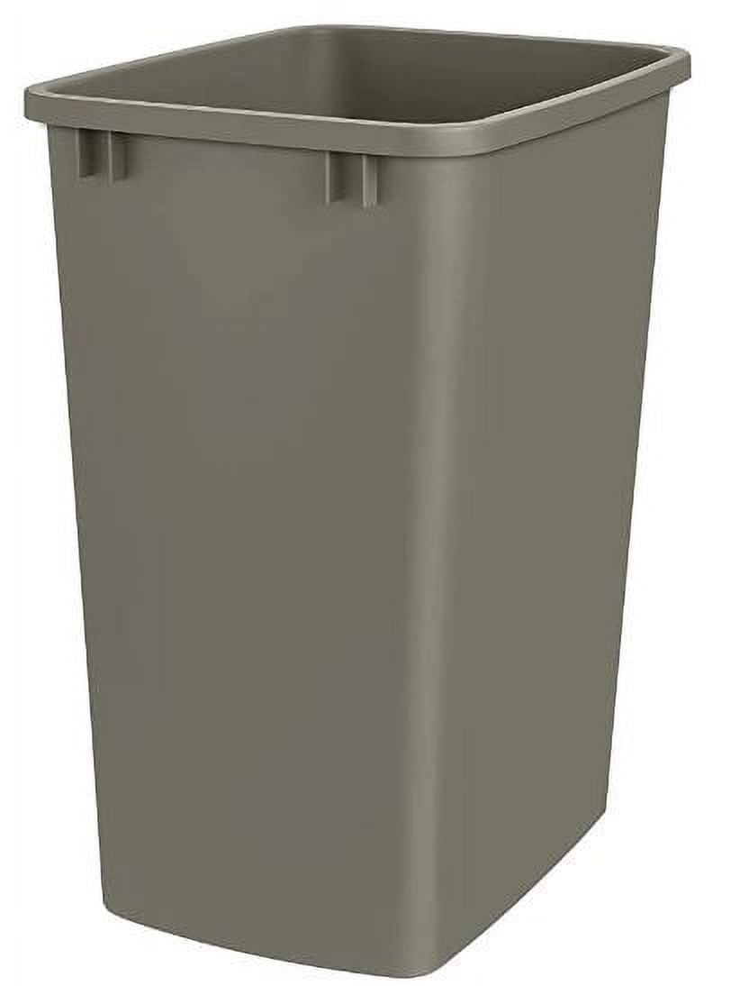 Champagne 35 Quart Polymer Pull-Out Trash Bin