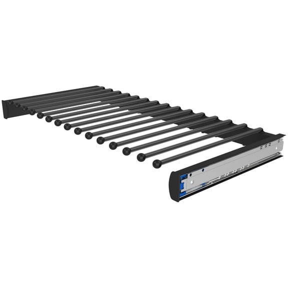 Rev-A-Shelf PSCSL-3014SC-MB-1 Classic 30" Steel Frame Slide Out Pull Out Pants Rack