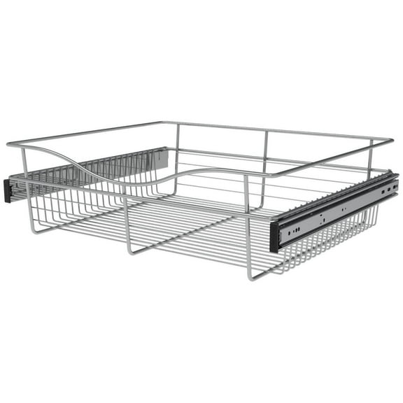 Rev-A-Shelf Cb-242007-1 Classic Closet 24"W X 20"D X 7"H Slide Out Closet Basket For