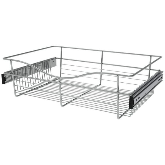 Rev-A-Shelf Cb-241607-1 Classic Closet 24"W X 16"D X 7"H Slide Out Closet Basket For