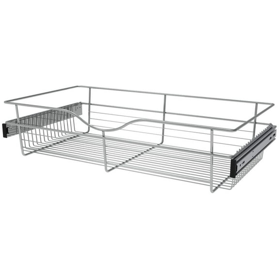 Rev-A-Shelf Cb-301607-1 Classic Closet 30"W X 16"D X 7"H Slide Out Pull Out Closet Basket