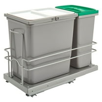 Rev-A-Shelf Pullout Trash Can & Recycle Bin w/Soft-Close, 5SBWC-815S-1