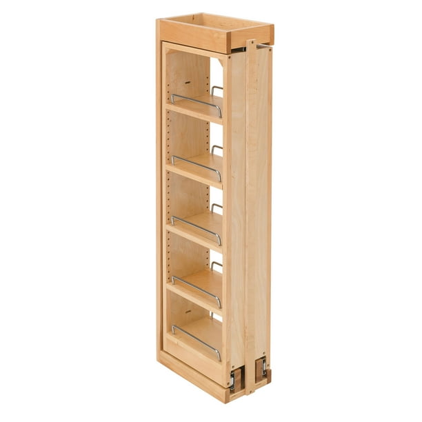 RevAShelf Pull Out Wall Filler Wooden Organizer, 39" Hgt, 432