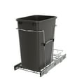 thumbnail image 1 of Rev-A-Shelf Pullout Trash Can 35 qt. for Kitchen Cabinets, Gray, RV-12KD-13C-S, 1 of 13