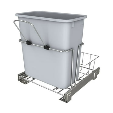 Rev-A-Shelf RUKD-1420RB-1 20 Qt Universal Waste Container with Rear Basket