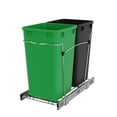 thumbnail image 1 of Rev-A-Shelf RV-15KD-1918C-S Double 27 Quart Sliding Pullout Waste Containers, Green/Black, 1 of 11