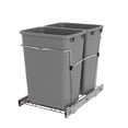 thumbnail image 1 of Rev-A-Shelf RV-18KD-17C S Double 35 Quart Pullout Waste Containers, Silver, 1 of 11