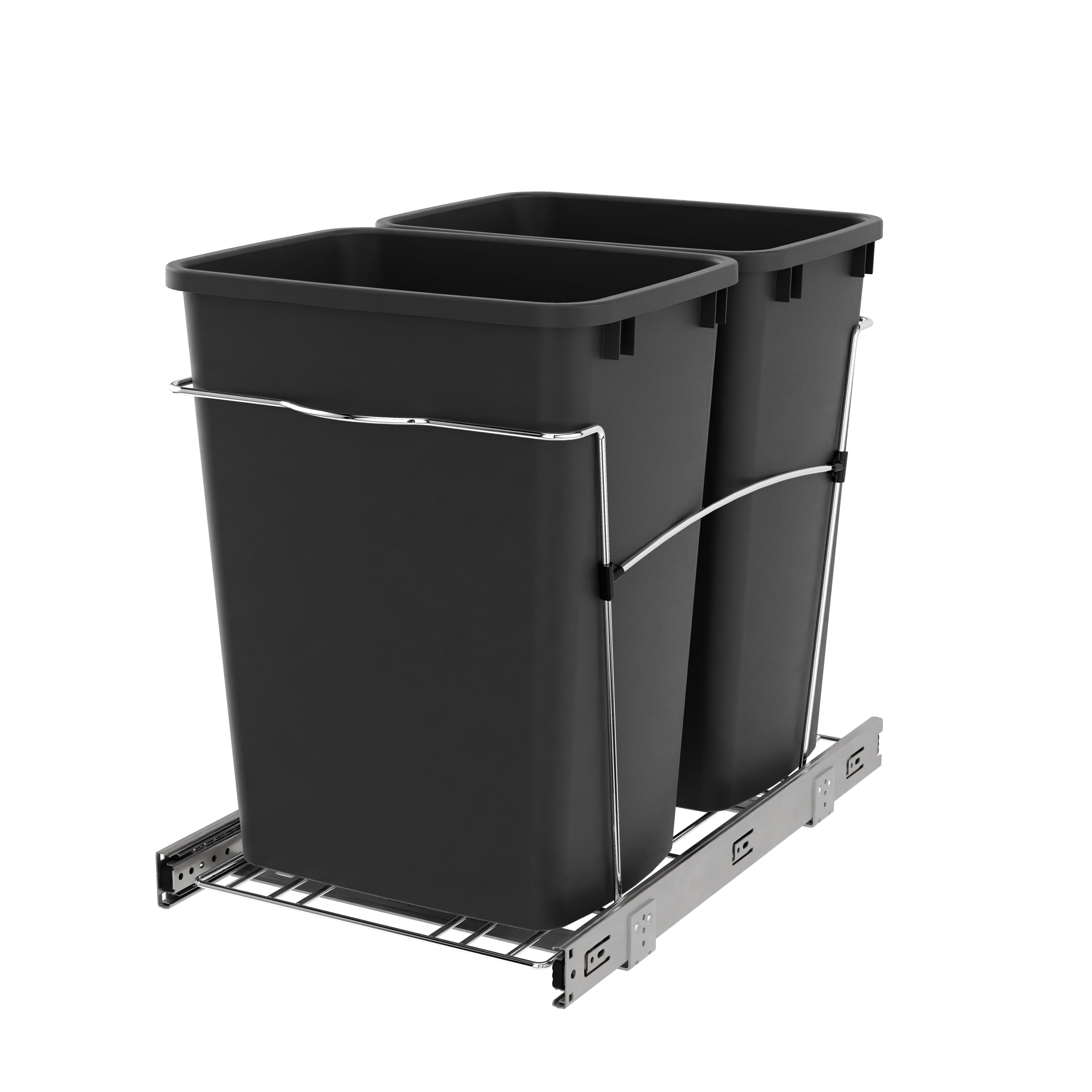 Rev-A-Shelf RV-18KD-18C S Double Pullout Trash Can