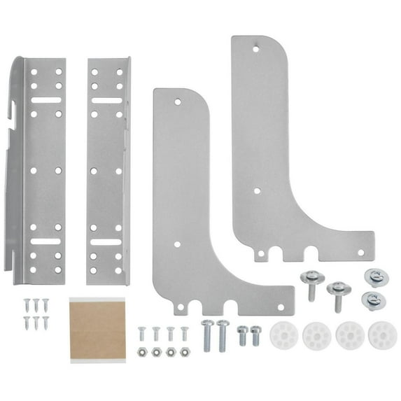 Rev-A-Shelf Heavy Duty Door Mount Kit-RVDM117KIT-Silver, Standard, Silver
