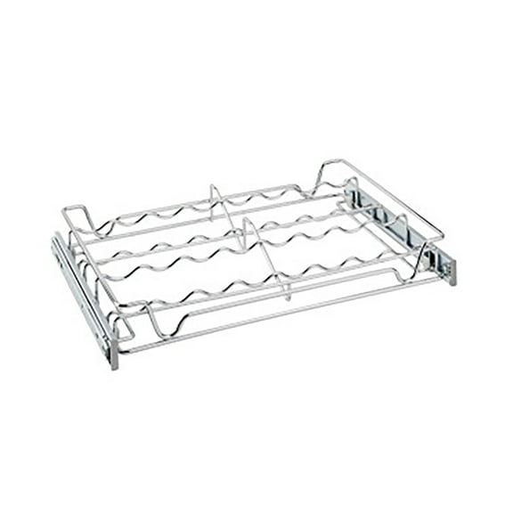 Rev-A-Shelf Sidelines 5WSCR-18CR-1 18" Chrome Wire Pullout Sliding Spice Rack