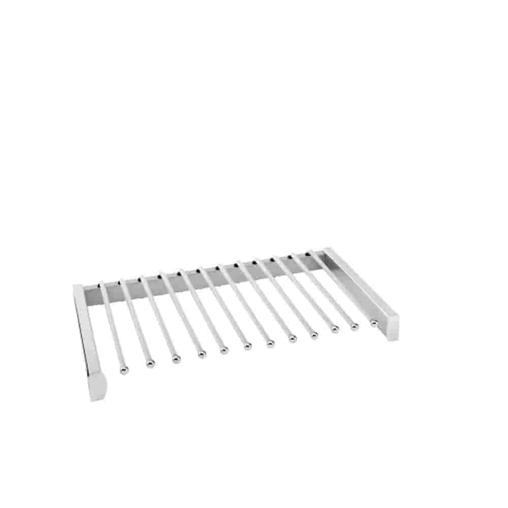 Rev-A-Shelf 14" Pull-Out Tie Rack - Sliding Closet Organizer Satin Nickel