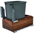 thumbnail image 1 of Rev-A-Shelf 4Wc-15Dm1-Sc Wood Classics 12"W Walnut Bottom Mount Pull Out / Slide Out Trash, 1 of 6