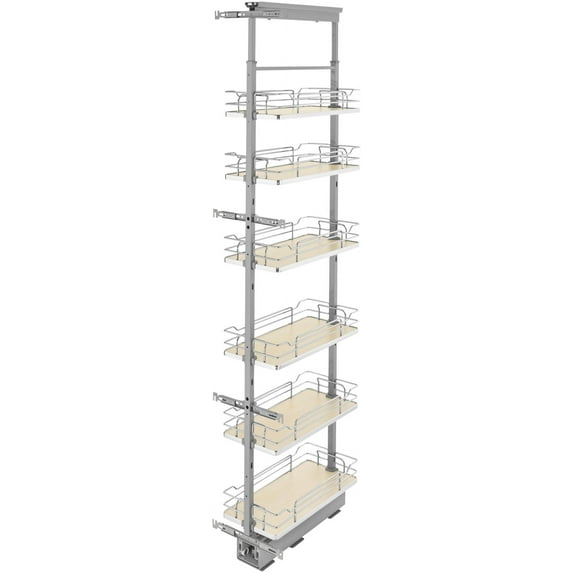 Rev-A-Shelf 5373-10-MP Contemporary 11-9/16"W X 73-1/2"H Soft Close Solid Shelf Pull Out