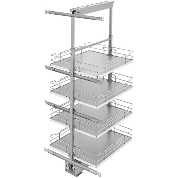 Rev-A-Shelf 5343-19 Contemporary 19"W X 43-1/2"H Soft Close Solid Shelf Pull Out Cabinet