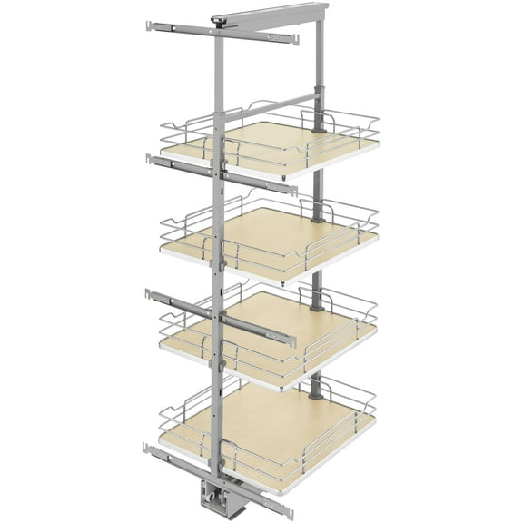 Rev-A-Shelf 5350-19 Contemporary 19"W X 50-3/4"H Solid Shelf Pull Out Pantry System For