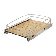 Rev-A-Shelf Solid Bottom Pull Out Base Cabinet Organizer, 54BK-15SC-1