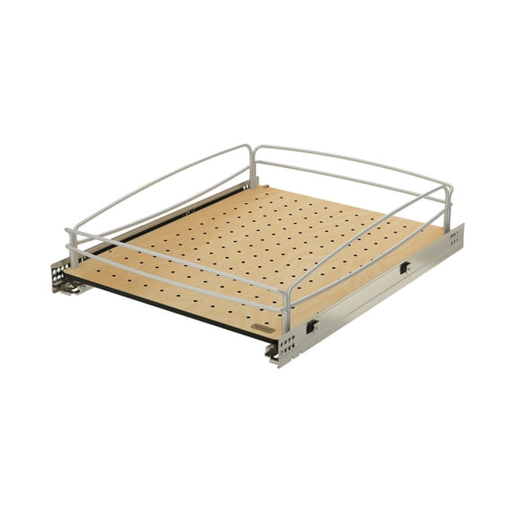 Rev-A-Shelf Solid Bottom Pull Out Base Cabinet Organizer, 54BK-18SC-1