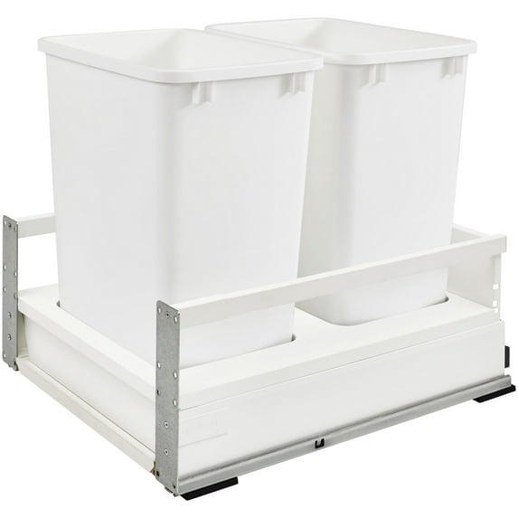 Rev-A-Shelf Twcsc-21Dm-2 Tandembox 18-1/2"W Pull Out Double 35 Qt / 8.75 Gallon Trash Can