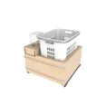 thumbnail image 1 of Rev-A-Shelf Wood Hamper with OXO and Storage for Base Cabinets w/Soft-Close, Light Brown, 1 of 4