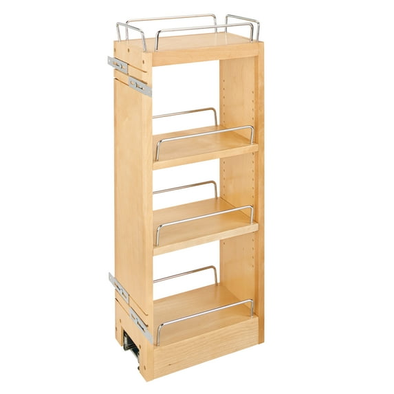 Rev-A-Shelf Wooden Wall Cabinet Pull Out Organizer for Kitchen w/Soft-Close