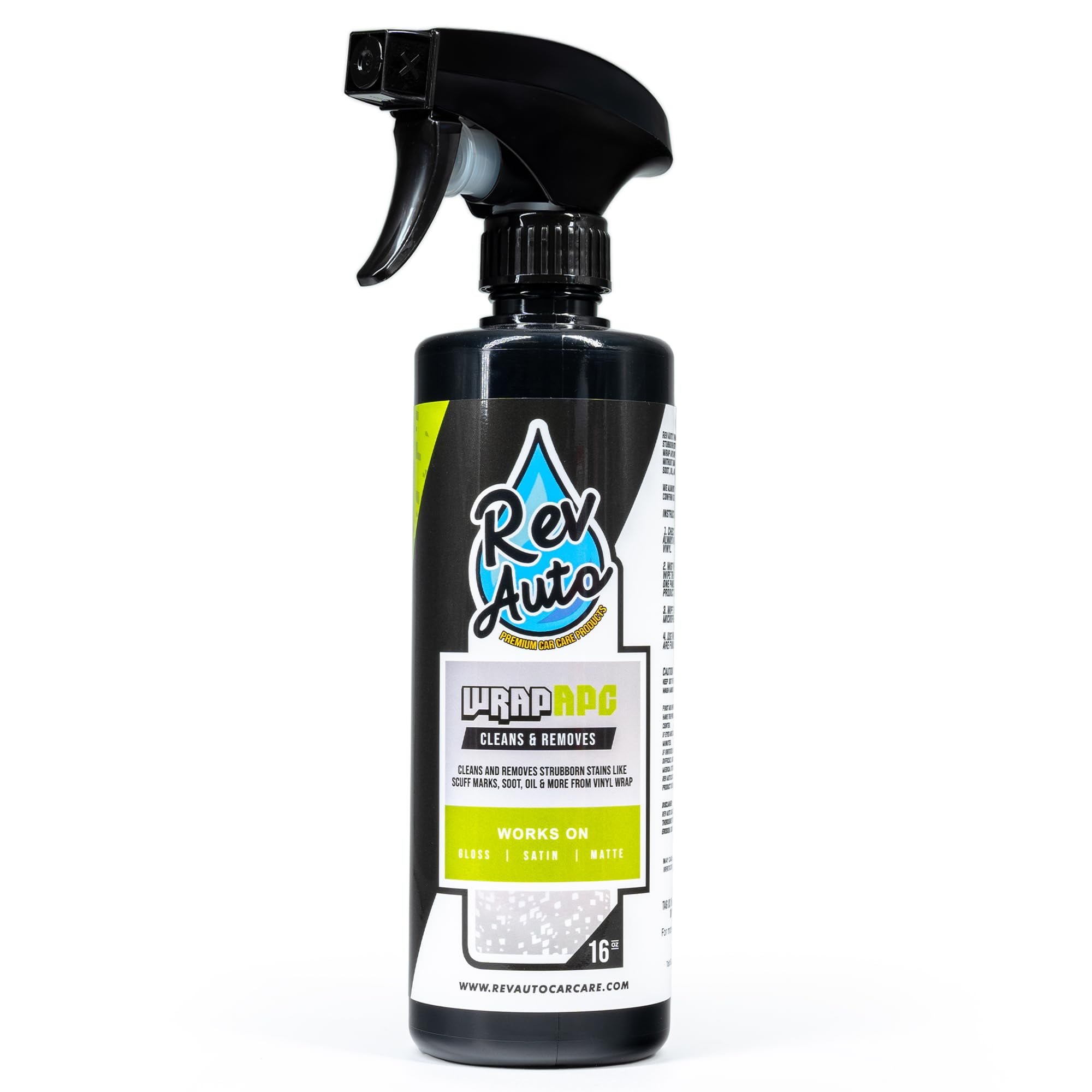 Rev Auto Wrap APC 16 Oz Removes Soot, Oil, Scuff Marks and