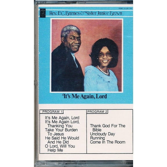 Rev. F.C. Barnes, Sister Janice Brown It's Me Again, Lord - Audio Cassette