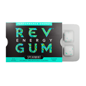 Rev Gum Sugar Free Spearmint Energy Gum, 6 Pieces