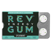 Rev Gum Sugar Free Spearmint Energy Gum, 6 Pieces