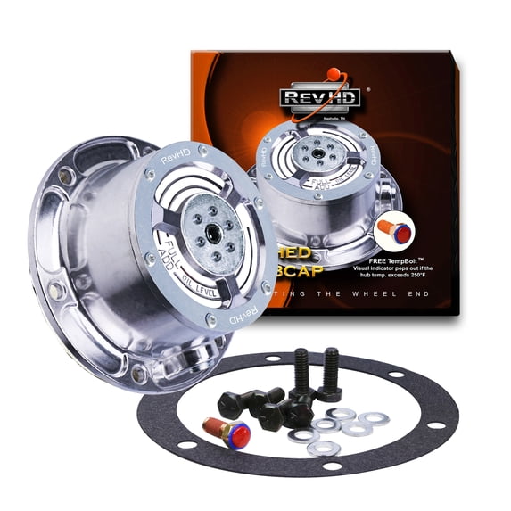 Rev Hub Cap RH-4009PSI 6 bolt PSI, with TempBolt, side plug, gasket, and bolts