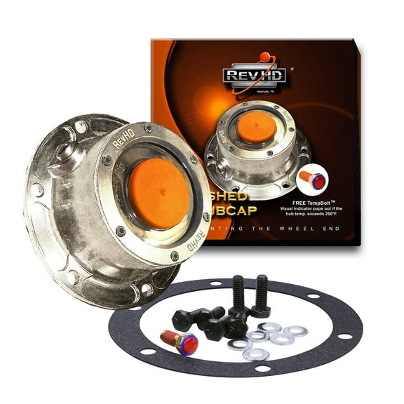 Rev Hub Cap RH-4024 Steer with TempBolt, side plug, gasket, and bolts