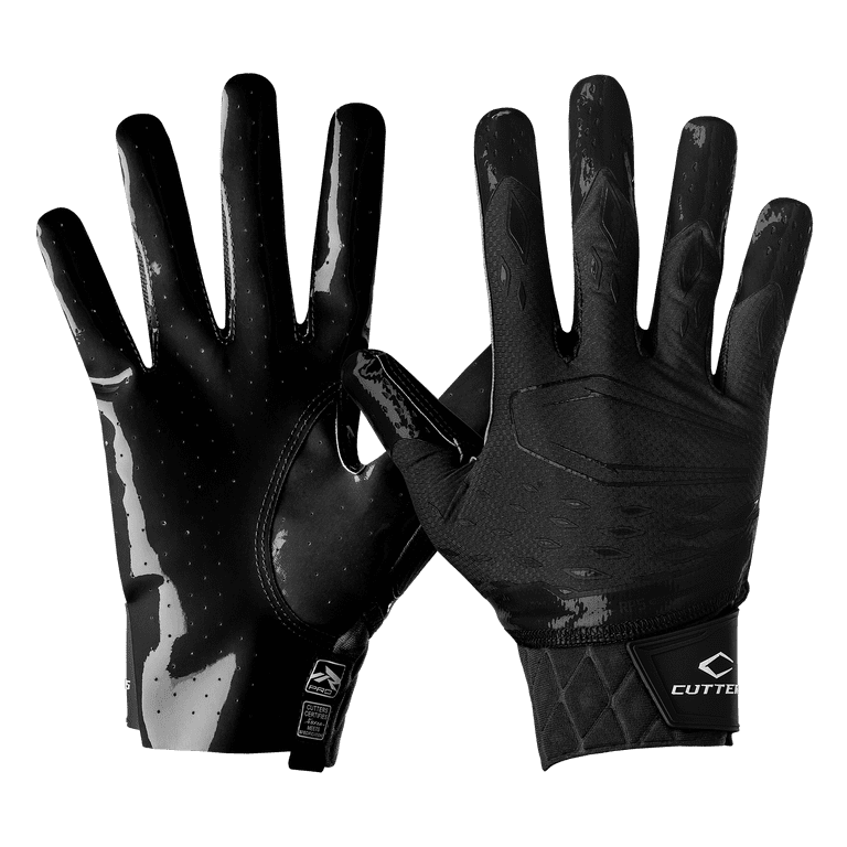 Cutters REV PRO 5.0 アメフト グローブ 2XL Cutters, Rev Pro 5.0 Football Receiver Gloves, Adult, S, Solid