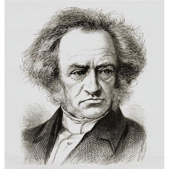 Rev Robert Smith Candlish 1806-1873. Scottish Preacher Poster Print - Large - 28 x 30