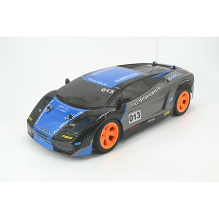 Rev-Volt Alienforce 27Mhz Radio Control Racing Toy Car - Blue (High Speed, Stunts & High Voltage Performance)
