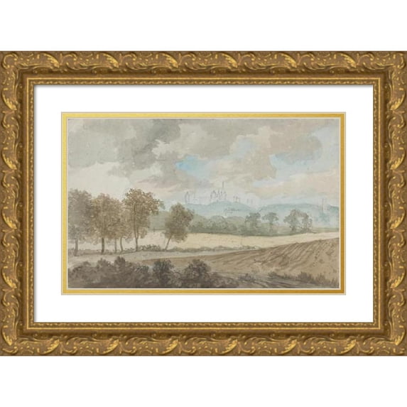 Rev. William Warren Porter 18x13 Gold Ornate Wood Frame and Double Matted Museum Art Print Titled - Oxford
