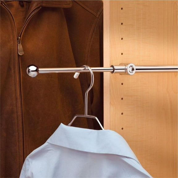 Rev-a-Shelf Storage Chrome-Finish Metal 14-Inch Pull-Out Clothes Closet Designer Valet Rod (Pack Of 5)