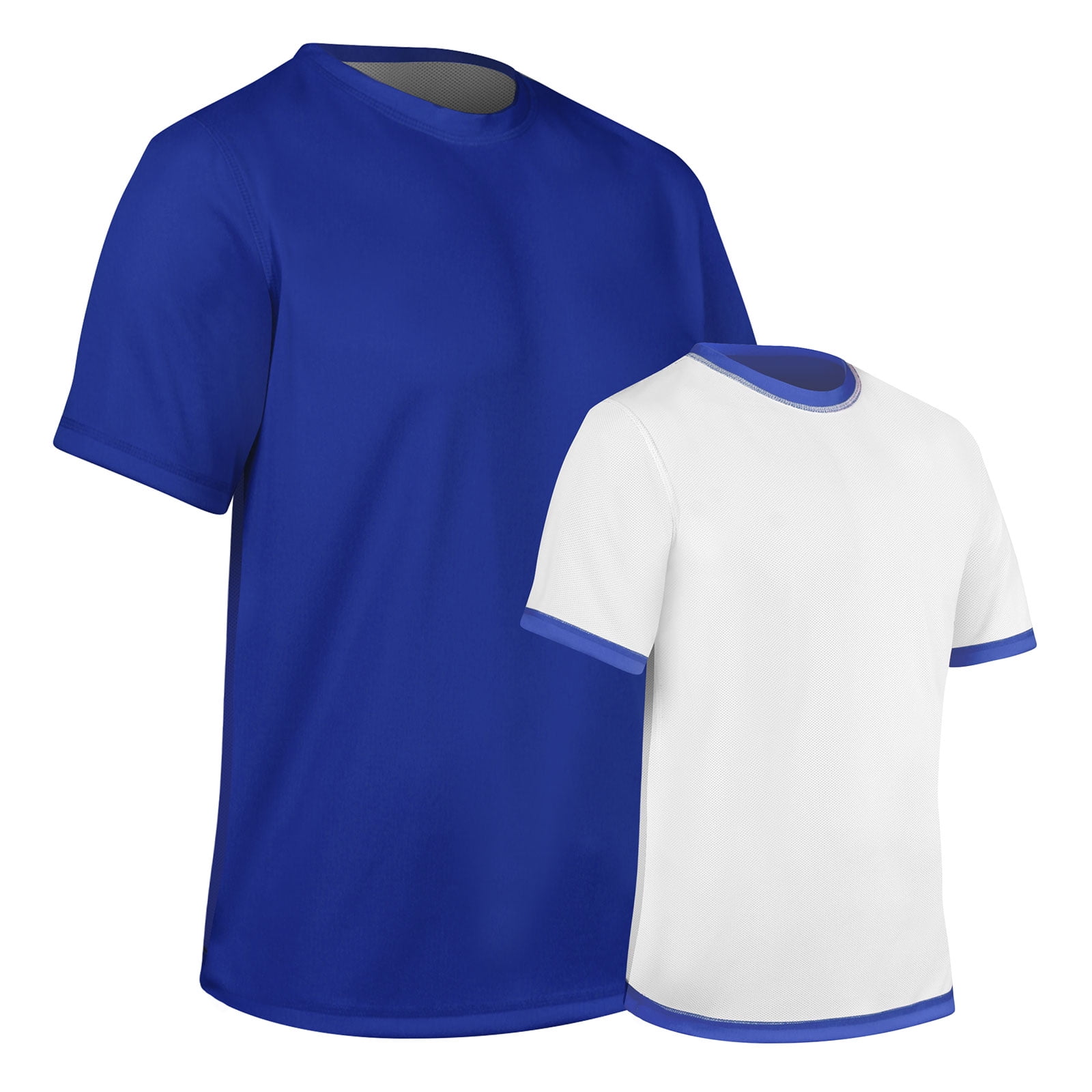 RevTee Reversible Tee, Adult 2X-Large, Royal and White