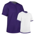 thumbnail image 1 of RevTee Reversible Tee, Youth Large, Purple and White, 1 of 3