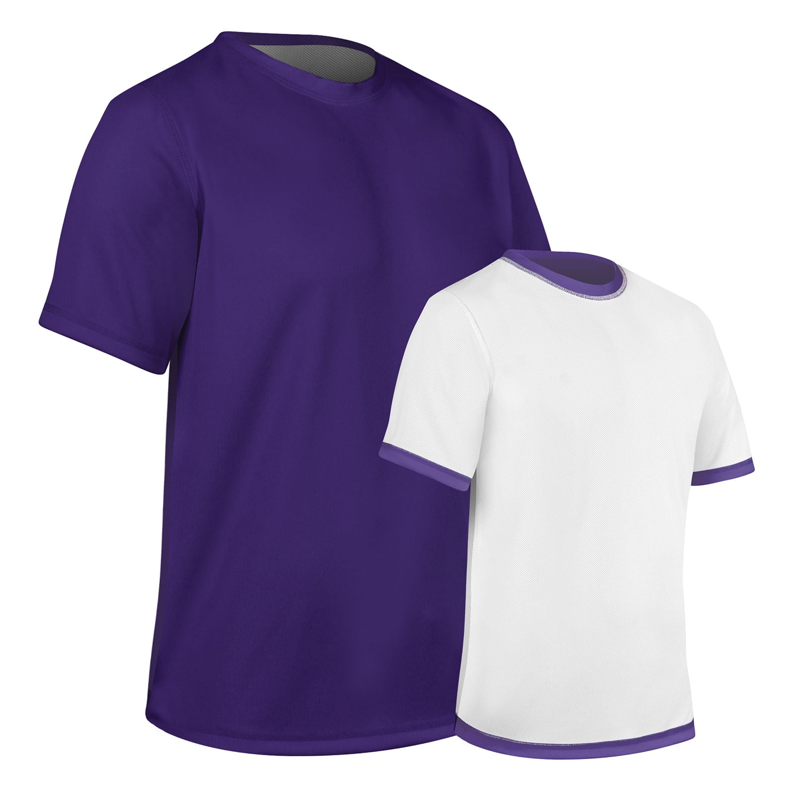 RevTee Reversible Tee, Youth Large, Orange and White - Walmart.com