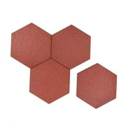 RevTime Hexagon Rubber Pavers 10-1/2", 3/4"Pack of 20 Terra Cotta